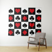 Vier Karten-Anzug Wandteppich (Beispiel (Horizontal))