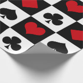 Vier Karten-Anzüge Geschenkpapier (Ecke)