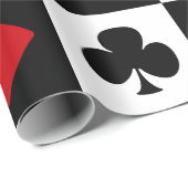 Vier Karten-Anzüge Geschenkpapier (Rolleneckpunkt)