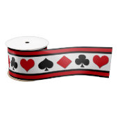 Vier Karten-Anzüge Satinband (Spule)