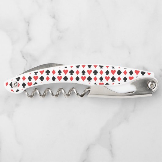 Vier Kartenformen Muster Kellnermesser (Rückseite)