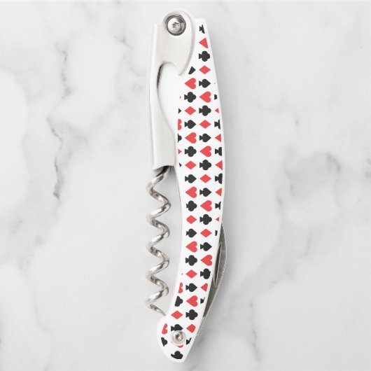 Vier Kartenformen Muster Kellnermesser (Vorderseite)