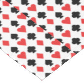 Vier Kartenformen Muster Tischdecke (Schrägansicht)