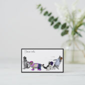 Vier Kätzchen im Spiel Visitenkarte (Stehend Vorderseite)