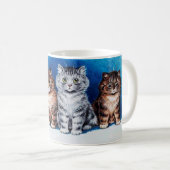 Vier Kätzchen, Louis Wain Kaffeetasse (VorderseiteRechts)