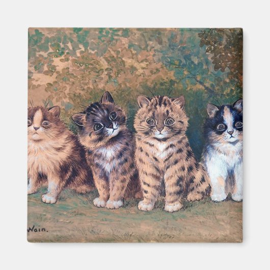 Vier Kätzchen, Louis Wain Magnet (Vorne)