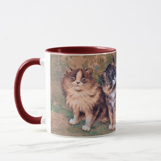 Vier Kätzchen, Louis Wain Tasse (Links)