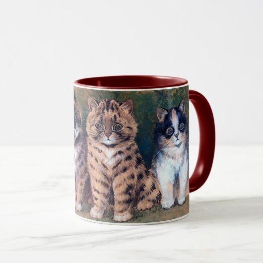 Vier Kätzchen, Louis Wain Tasse (VorderseiteRechts)