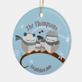 Vier Keepake-Ornament-Familie Keramik Ornament (Links)