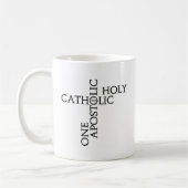 Vier Kennzeichen Kaffeetasse (Links)