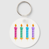Vier Kerzen Lichtflame Schlüsselanhänger (Vorderseite)