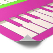 Vier Keyboards Pop Art Poster (Ecke)