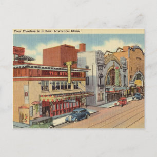 Vier Kinos, Lawrence, Massachusetts Postkarte