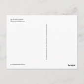 Vier Klee und Ladybug - Viel Glück Postkarte (Rückseite)