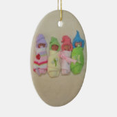 Vier kleine Babys: Polymer-Lehm-Skulpturen Keramik Ornament (Rechts)