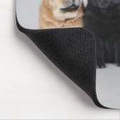 Vier kleine Chow Chow Welpen Mousepad (Ecke)
