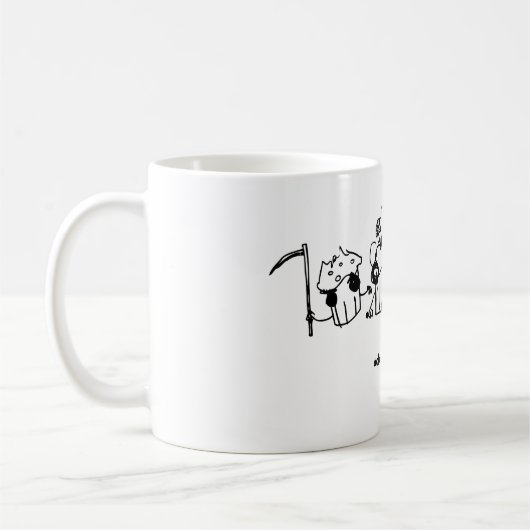 Vier kleine Kuchen der Apokalypse-Tasse Kaffeetasse (Links)