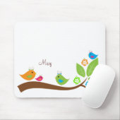 Vier kleine Vögel Mousepad (Mit Mouse)