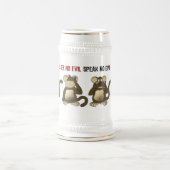 Vier kluger Affe-Spaß Bierglas (Mittel)