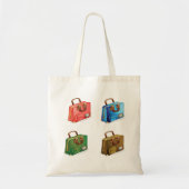 Vier Koffer Totbeutel Tragetasche (Vorne)