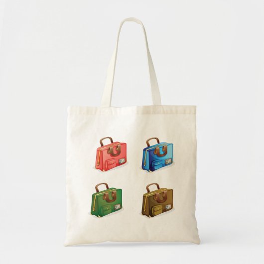 Vier Koffer Totbeutel Tragetasche (Vorne)