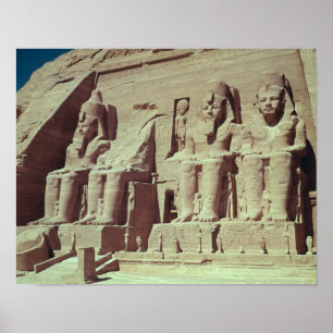 Vier kolossale Figuren des Königs Poster