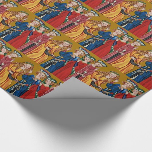 Vier Könige Christmas Geschenkpapier (Ecke)