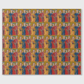 Vier Könige Christmas Geschenkpapier (Flach)