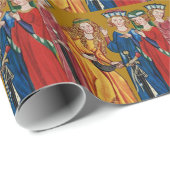 Vier Könige Christmas Geschenkpapier (Rolleneckpunkt)