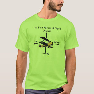Vier Kräfte Flug-Luftfahrt-Humor-Shirt T-Shirt