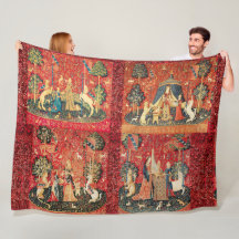 VIER LADY UND UNICORN STORIES Rote grüne Blume