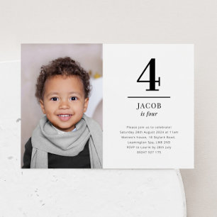 Vier Landschaftsfoto-Einladung Einladung