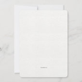 Vier Laternen Einladung (Rückseite)