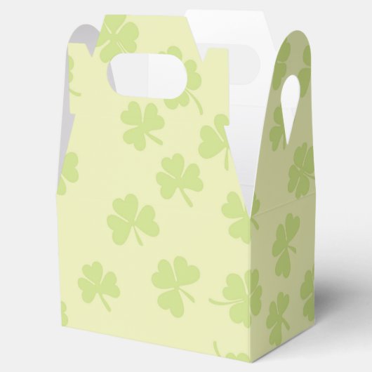 Vier Leaf Cloues Kleeblatt St Patrick Day Geschenkschachtel (Geöffnet)