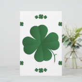 Vier Leaf Clovers Briefpapier (Stehend Vorderseite)