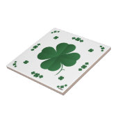Vier Leaf Clovers Fliese (Seite)