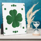 Vier Leaf Clovers Fotoplatte (Seite)