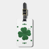 Vier Leaf Clovers Gepäckanhänger (Vorderseite vertikal)