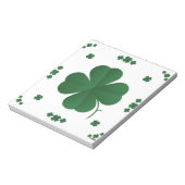 Vier Leaf Clovers Notizblock (Rotiert)
