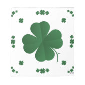 Vier Leaf Clovers Notizblock (Vorderseite)