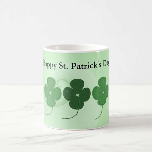 Vier Leaf Clovers St. Patrick's Day Kaffeetasse (Mittel)