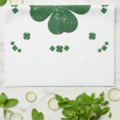 Vier Leaf Clovers - Vintager Stil Küchentuch (Gefaltet)