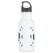 Vier Leaf Clovers - Vintager Stil Trinkflasche (Rückseite)