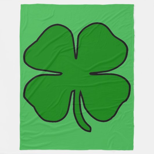Vier Leaf Liebe 60x80 Fleece Blanket (Vorderseite)