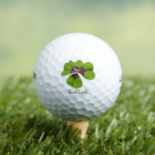 Vier Leaf Lucky Clover St Patricks Day Viel Glück Golfball (Insitu T-Shirt)