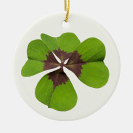 Vier Leaf Lucky Clover St Patricks Day Viel Glück Keramik Ornament