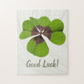 Vier Leaf Lucky Clover St Patricks Day Viel Glück Puzzle (Vertikal)
