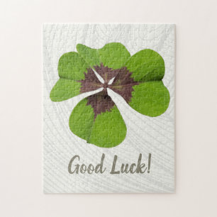 Vier Leaf Lucky Clover St Patricks Day Viel Glück Puzzle