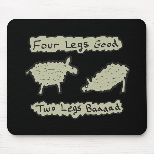 Vier Legen gut Mousepad (Vorne)
