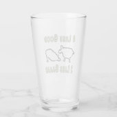 Vier Legs guter Funny Sheep Puff Glas (Rückseite)